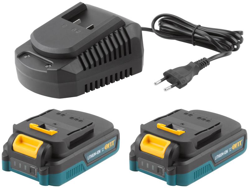  Дрель-шуруповерт аккумуляторная бесщеточная 20В 1400об/мин 50Нм 2 (Li-Ion) 2.0А.ч FIT 80130 фото в каталоге от BTSprom.by