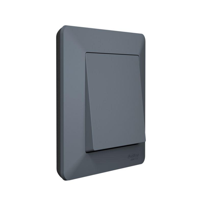  Рамка 1-м AtlasDesign Air грифель/дым. черн. SE ATN220701 фото в каталоге от BTSprom.by