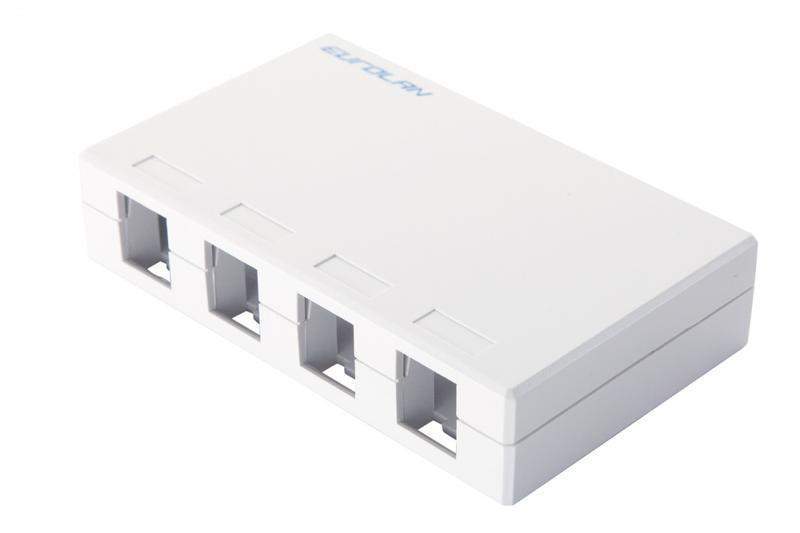 коробка настенная 4-порт. бел. eurolan 12b-00-04wt от BTSprom.by