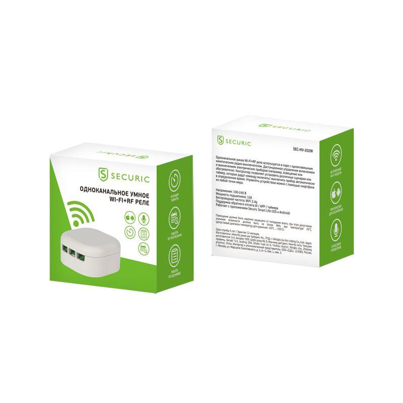 Реле умное Wi-Fi+RF одноканальное Rexant SEC-HV-202W фото в каталоге от BTSprom.by