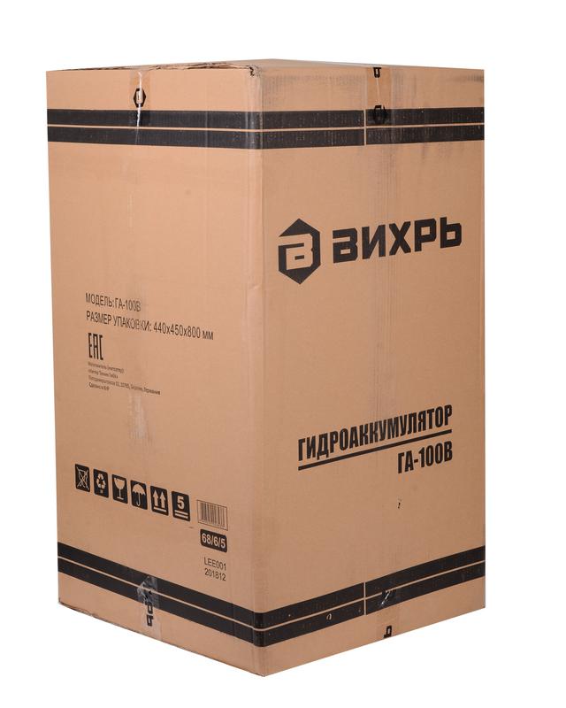  Гидроаккумулятор ГА-100В Вихрь 68/6/5 фото в каталоге от BTSprom.by
