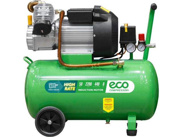 компрессор eco ae-502-3 коаксиальный (440 л/мин, 8 атм, коаксиальный, масляный, ресив. 50 л, 220 в, 2.20 квт) ae-502-3 от BTSprom.by