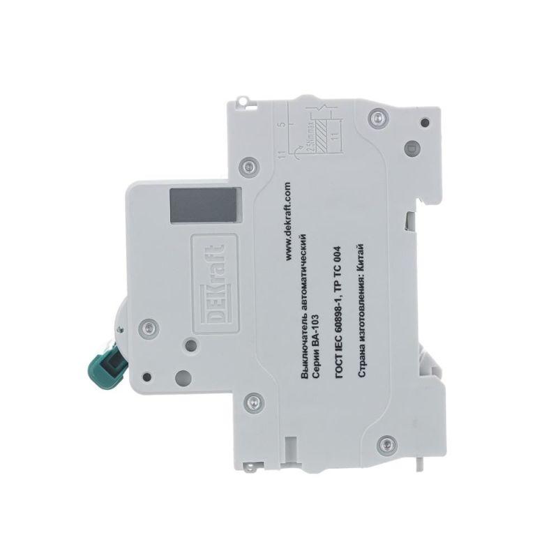  Выключатель автоматический модульный 3п C 50А 6кА ВА-103 DEKraft 12310DEK фото в каталоге от BTSprom.by