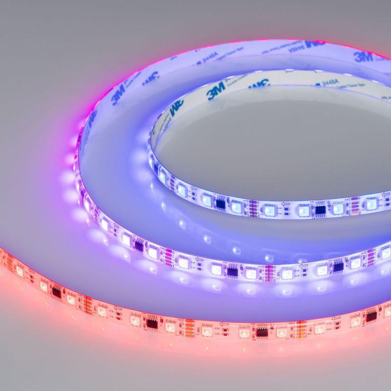 лента светодиодная dmx-se-b60-10mm 12v rgb-px3 14вт/м ip65 5060 герметичная бегущий огонь (уп.5м) arlight 039604 от BTSprom.by