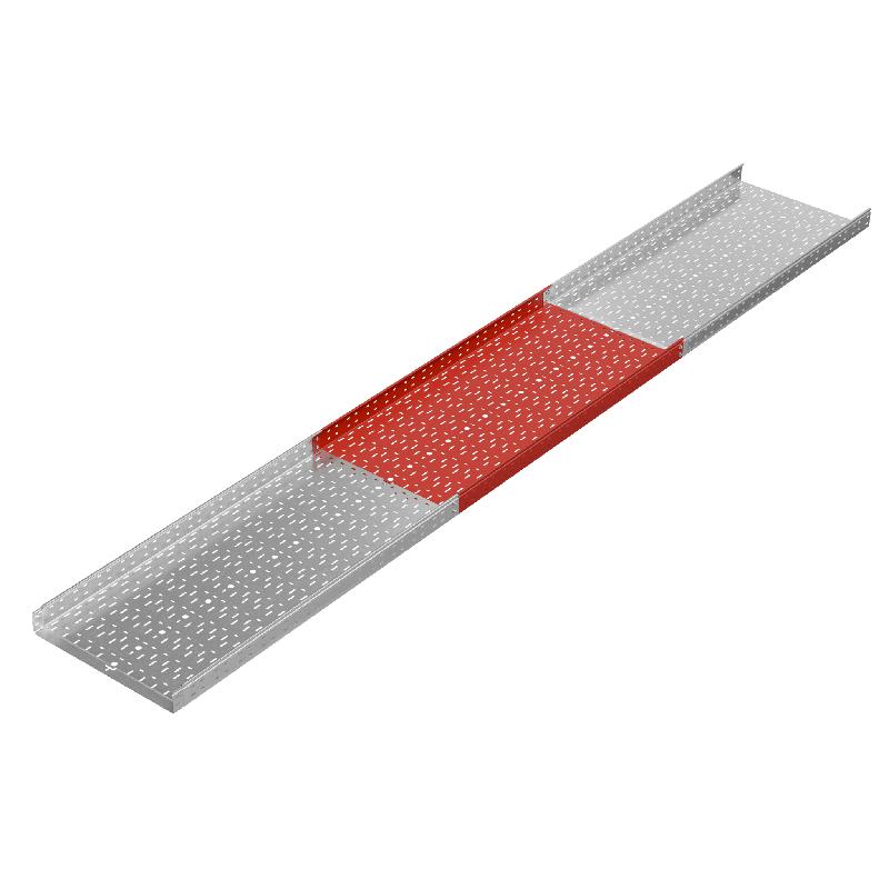 Лоток листовой перфорированный 600х80 L3000 сталь 1.2мм "БЫСТРЫЙ МОНТАЖ ПЛЮС" LPplus80-600-1.2-3000 оцинк. КМ PL0260 фото в каталоге от BTSprom.by