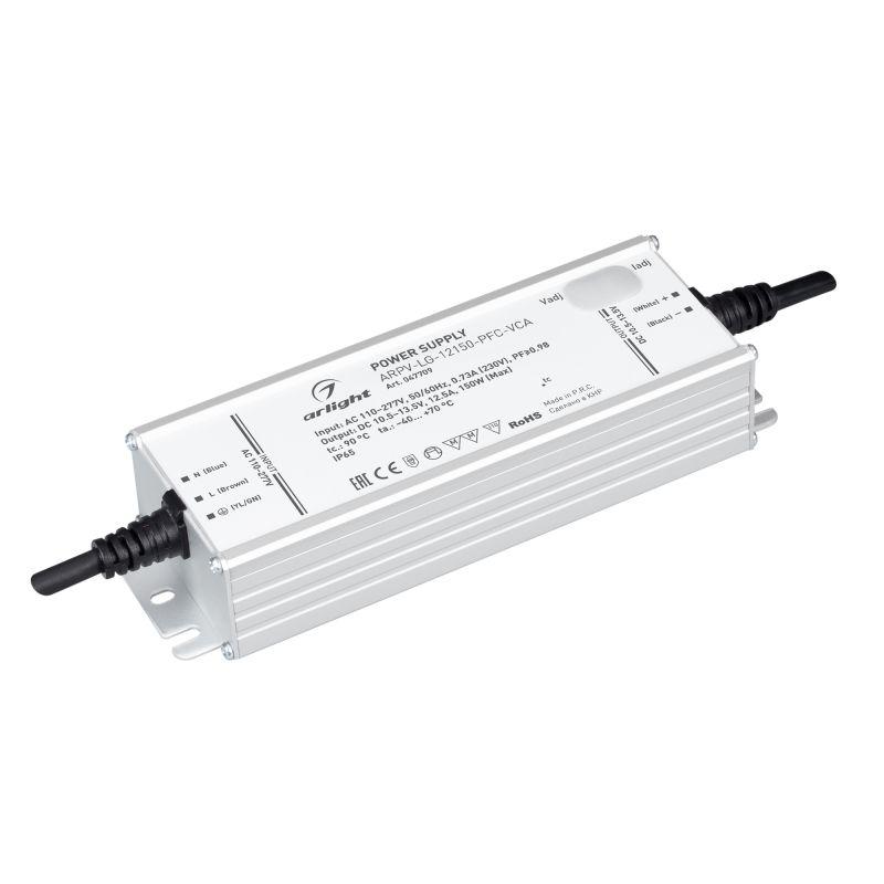 блок питания arpv-lg-12150-pfc-vca (10.5-13.5в 12.5а 150вт) ip65 металл arlight 047709 от BTSprom.by