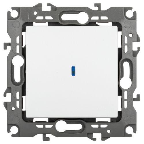 выключатель 1-кл. эра12 12-1102-01м 10а ip20 250в 10ax с подсветкой механизм бел. матов. эра б0065679 от BTSprom.by