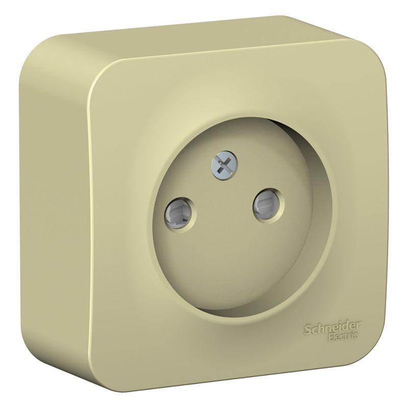 розетка 1-м оп blanca 16а ip20 250в без заземл. защ. шторки с изолир. пластиной беж. se blnra001117 от BTSprom.by