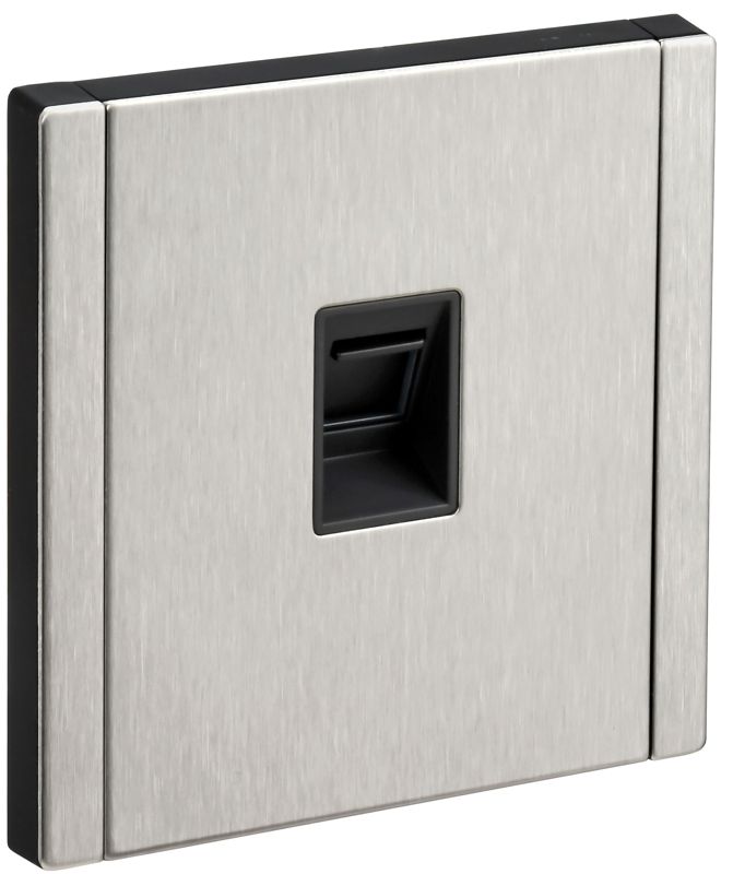 розетка компьютерная сп forte&piano fp732m rj45 кат.5e ip20 никель iek fp-k10-1-m-k50 от BTSprom.by