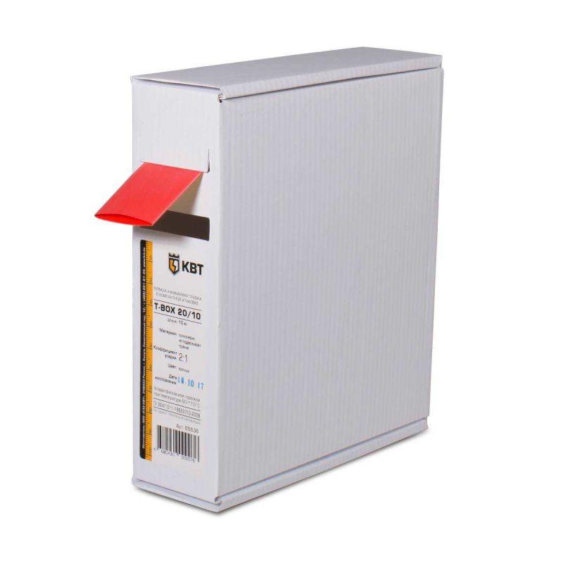 трубка термоусадочная в евро боксе t-box 8/4 красн. (уп.10м) квт 65608 от BTSprom.by