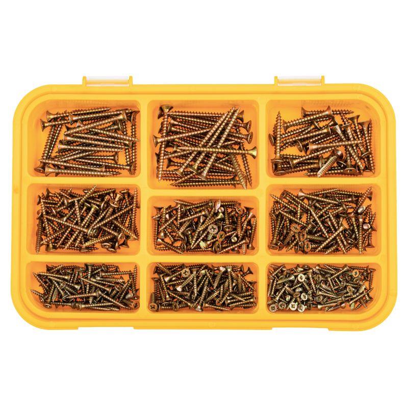  Набор саморезов для ДСП 510шт пластик. Коробка Kranz KR-01-3101-02 фото в каталоге от BTSprom.by