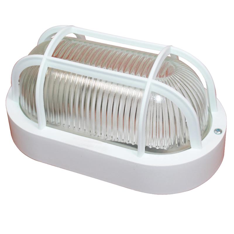 светильник нбо 23-60-006 "фарпласт" овал 1х60вт e27 ip44 корпус с решеткой бел. элетех 1005500613 от BTSprom.by