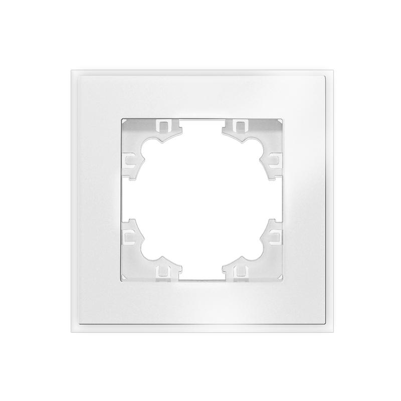 рамка 1-м афина стеклянная бел. universal 2242 от BTSprom.by