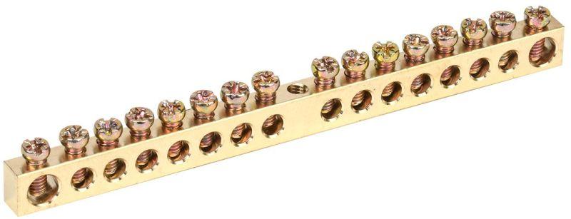 шина pen "земля-ноль" 6х9мм 16/1 (16групп/крепеж по центру) iek ynn10-16-100 от BTSprom.by шина pen "земля-ноль" 6х9мм 16/1 (16групп/крепеж по центру) iek ynn10-16-100 от BTSprom.by