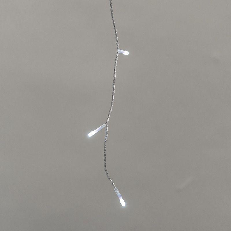  Гирлянда светодиодная "Айсикл" (бахрома) 5х0.6м 112LED бел. 3.4Вт 230В IP44 эффект мерцания провод прозр. Neon-Night 255-525 фото в каталоге от BTSprom.by