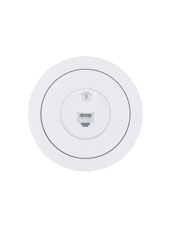  Розетка телефонная СП OSEN RJ11 евро механизм белая LEZARD 743-0288-137 фото в каталоге от BTSprom.by