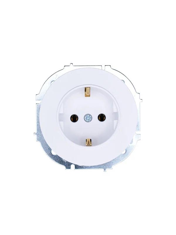 розетка 1-м osen ip20 с заземл. пбт бел. lezard 743-0288-122b от BTSprom.by