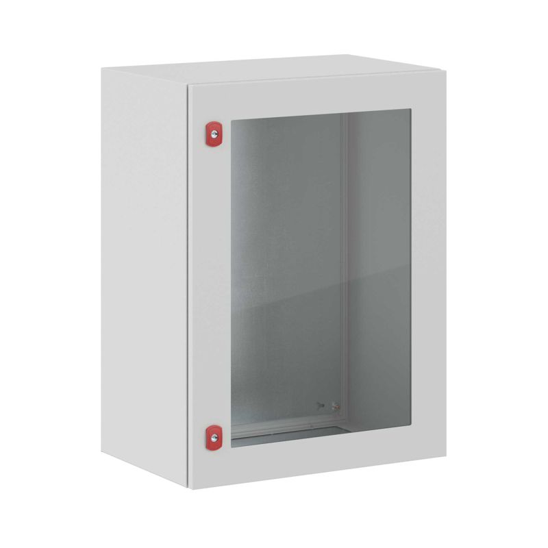 корпус навесной st 800х600х400мм ip66 с прозр. дверью с монтажн. платой без фланца dkc r5stx0864-f от BTSprom.by