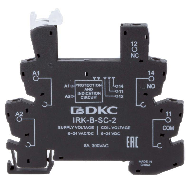 колодка ультратонкая для реле ris вх. напр. 110в ac/dc винт. клеммы dkc irk-b-sc-4 от BTSprom.by