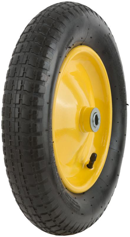  Колесо запасное 360х70х225мм для тачек 77602; 77607 (3.25-8) (посадка ширина 95мм диаметр 16мм) 77622 фото в каталоге от BTSprom.by