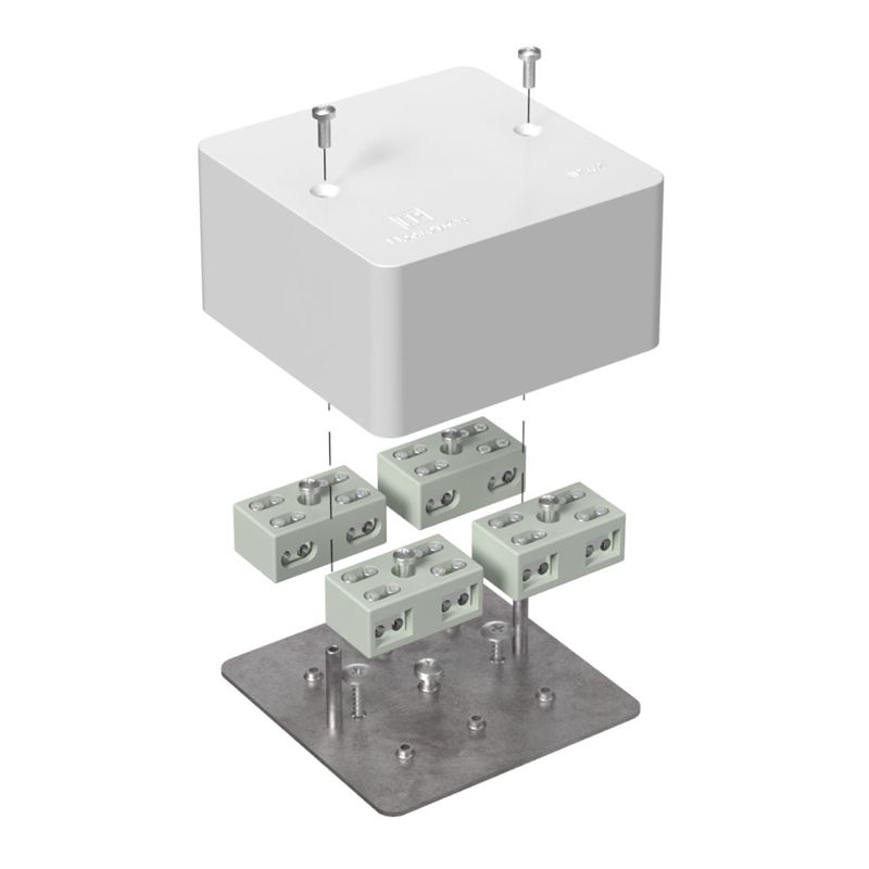 коробка огнестойкая разветвительная для кабель-канала 40-0460-fr6.0-4-8-р е15-е60 85х85х45 промрукав 40-0460-fr6.0-4-8-р от BTSprom.by
