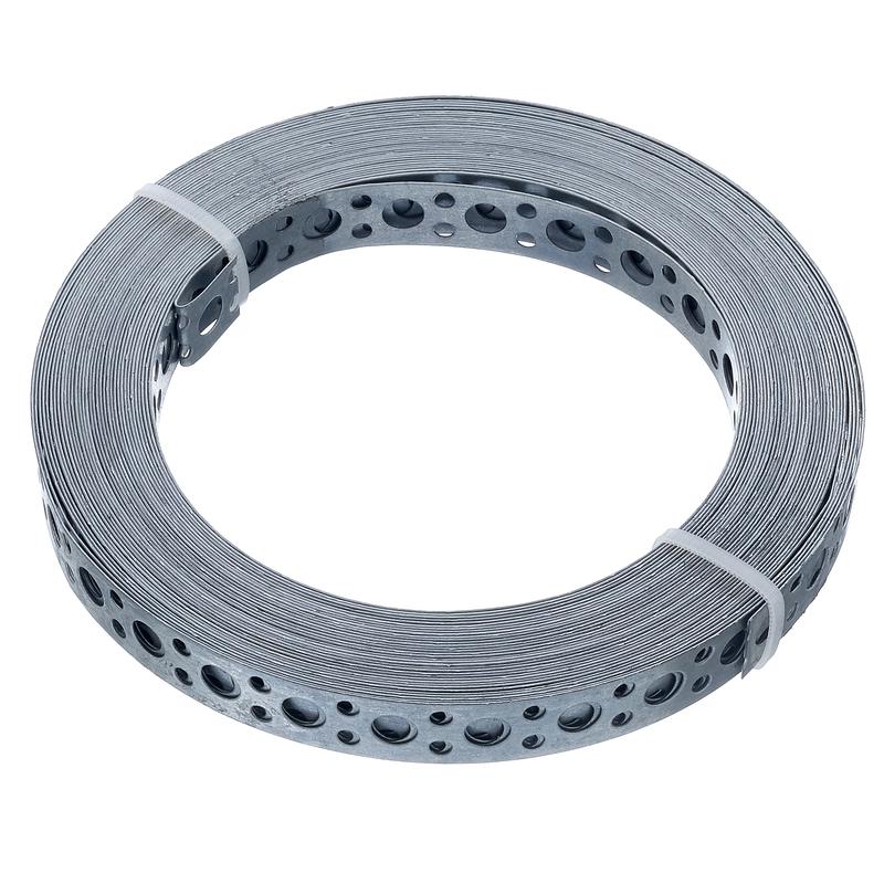 лента монтажная 0.55х20 прямая 10м цинк этикетка стройметиз 4520099 от BTSprom.by