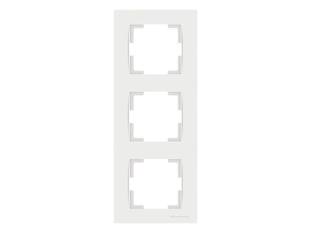 рамка 3-ая вертикальная белая, rita, mutlusan 2220 800 2301 от BTSprom.by