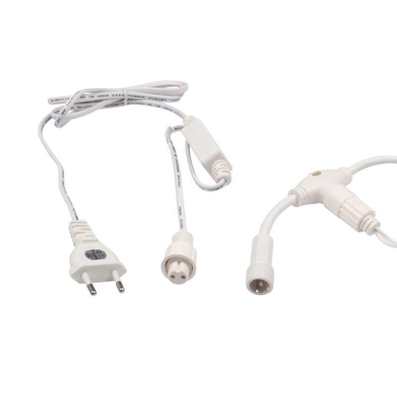  Гирлянда светодиодная "Светодиодный Дождь" 2х1.5м 360LED желт. 72Вт 230В IP65 постоян. свечение провод бел. Neon-Night 235-111 фото в каталоге от BTSprom.by