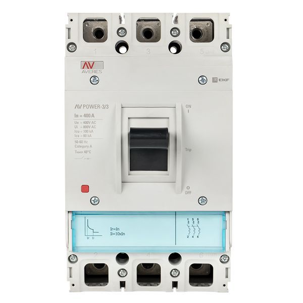  Выключатель автоматический 3п 400А 35кА AV POWER-3/3 TR AVERES EKF mccb-33-400-TR-av фото в каталоге от BTSprom.by