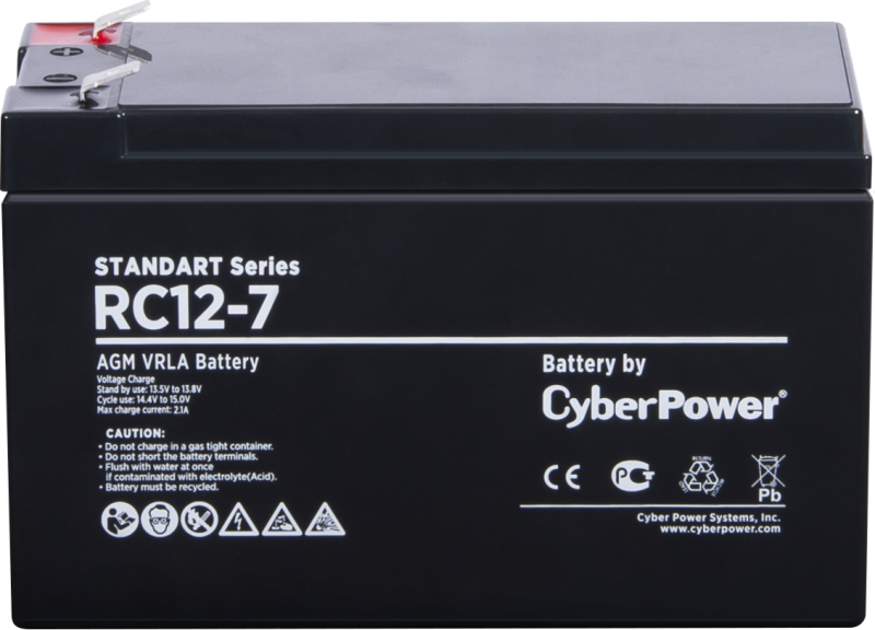 батарея аккумуляторная ss 12в 7а.ч cyberpower 1000527456 от BTSprom.by