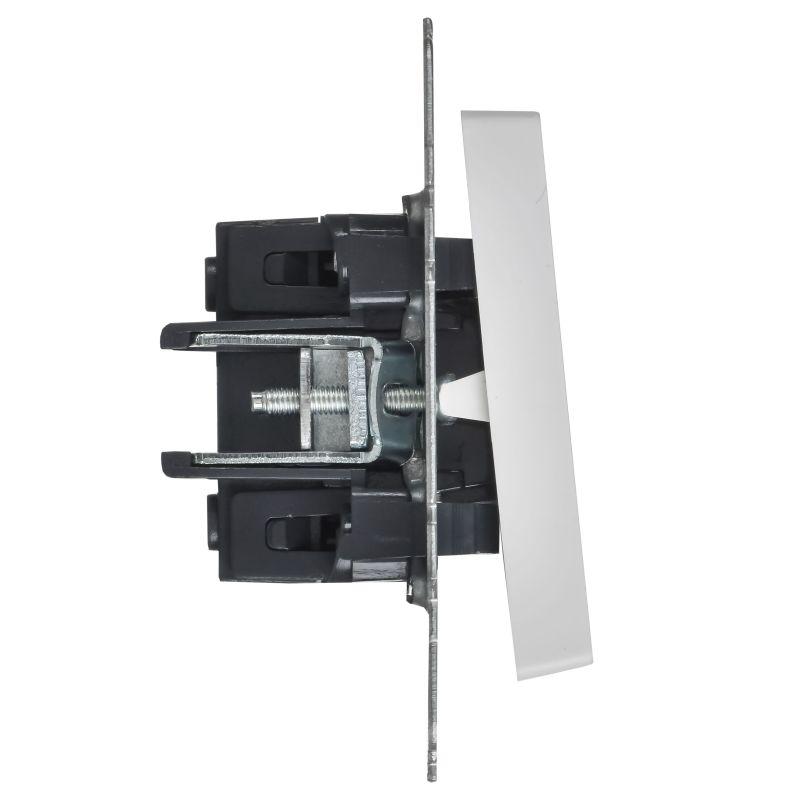  Выключатель 2-кл. СП BRITE ВС10-2-9-БрАБ 10А для отелей с индикацией механизм арктич. бел. IEK BR-V20-2-10-K91 фото в каталоге от BTSprom.by