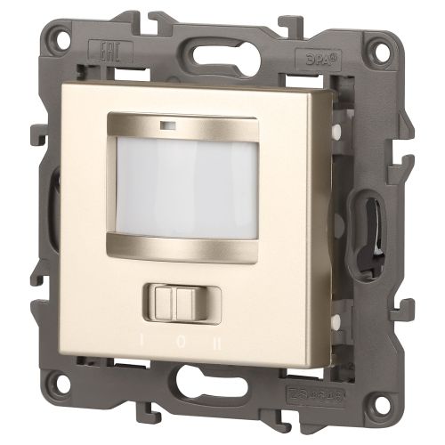  Датчик движения 14-4103-04 2-проводной 180-250В 200Вт Elegance шампань ЭРА Б0034355 фото в каталоге от BTSprom.by