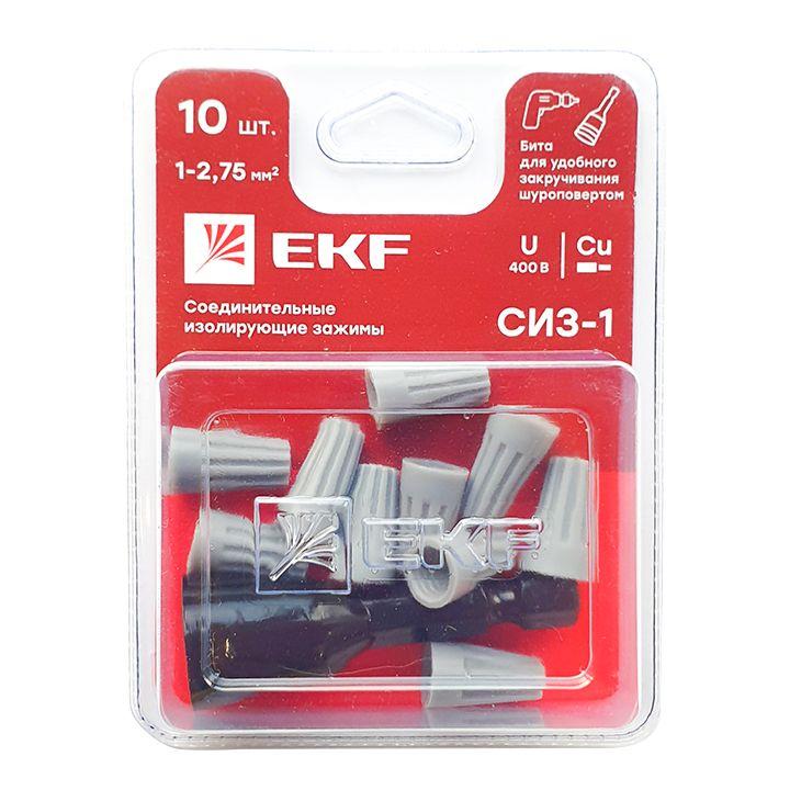 соединитель проводов сиз-1 1-2.75кв.мм (блист.10шт) ekf plc-cc-3-b от BTSprom.by