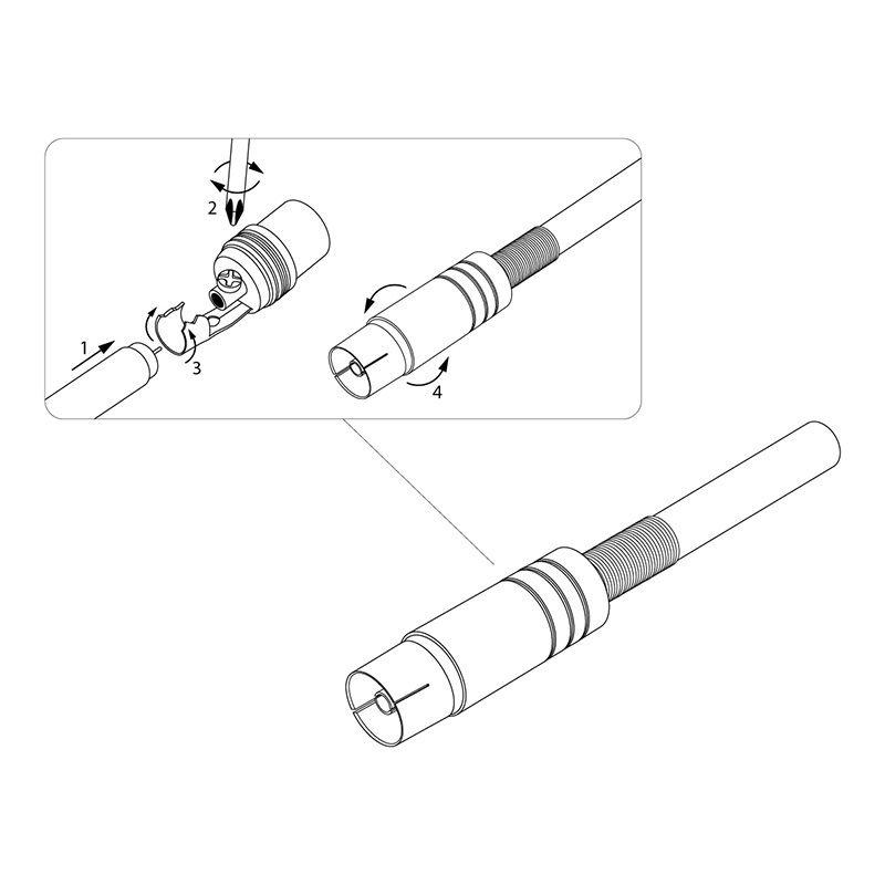  Разъем гнездо TV никель с пружиной Rexant 05-2014 фото в каталоге от BTSprom.by