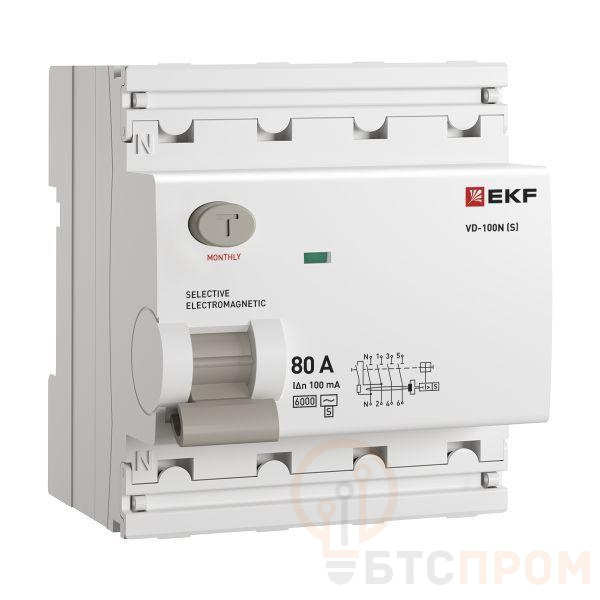 Выключатель дифференциального тока 4п 80А 100мА тип AC 6кА ВД-100N (S) электромех. PROxima EKF E1046MS80100 фото в каталоге от BTSprom.by  Выключатель дифференциального тока 4п 80А 100мА тип AC 6кА ВД-100N (S) электромех. PROxima EKF E1046MS80100 фото в каталоге от BTSprom.by