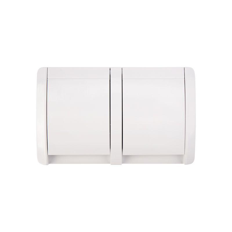  Блок розеток 2-м ОП INDUSTRIAL IP54 горизонт. с заземл. керамика бел. Kranz KR-78-0803 фото в каталоге от BTSprom.by