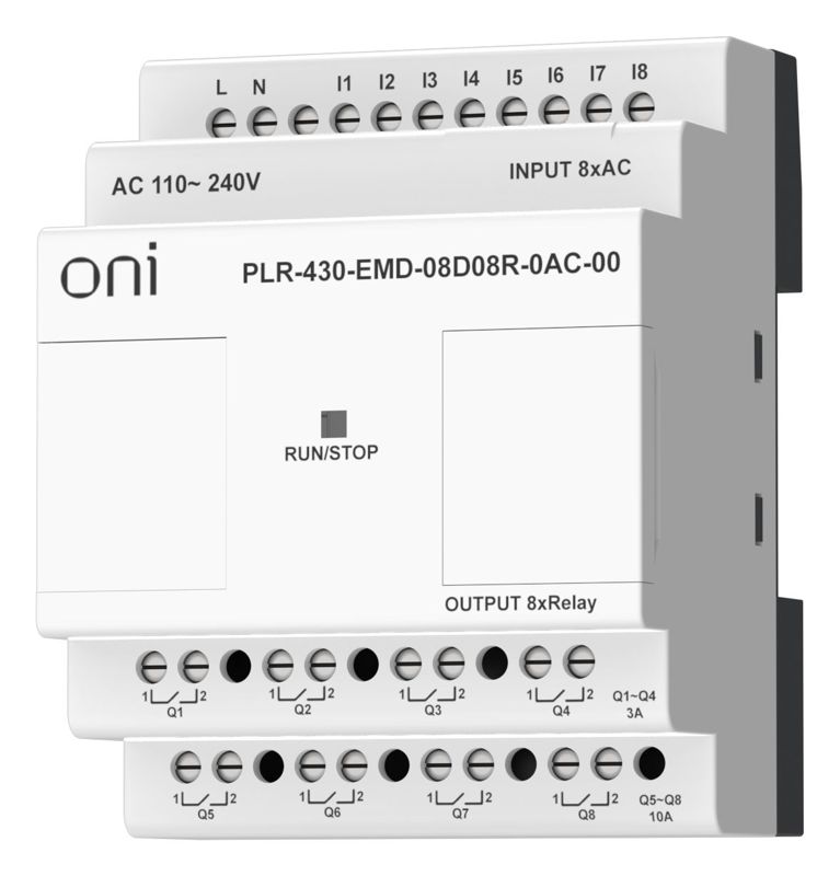  Модуль расширения входов выходов ПЛК 430 8 DI 8 RO 220В AC ONI PLR-430-EMD-08D08R-0AC-00 фото в каталоге от BTSprom.by
