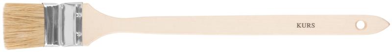  Кисть радиаторная 2дюйм (50мм) натур. свет. щетина деревянная ручка КУРС 00875 фото в каталоге от BTSprom.by