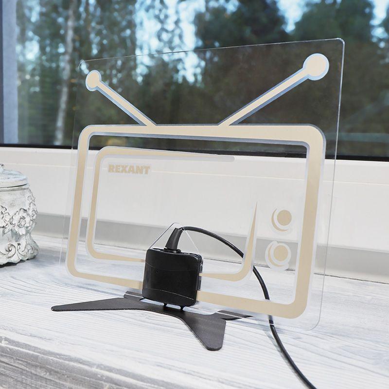  Антенна ТВ комнатная для цифрового телевидения DVB-T2 Ag-718 Rexant 34-0718 фото в каталоге от BTSprom.by