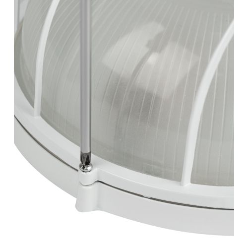  Светильник "Акватермо" НБП 03-100-002 max 100Вт E27 IP54 D240 круг алюм./стекло решетка бел. ЭРА Б0048422 фото в каталоге от BTSprom.by