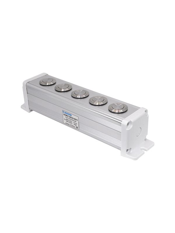 пост управления bxm47-b5/22-65у1 5 цилиндрических кнопок 1c1no1nc серебр. электротехник et249219 от BTSprom.by