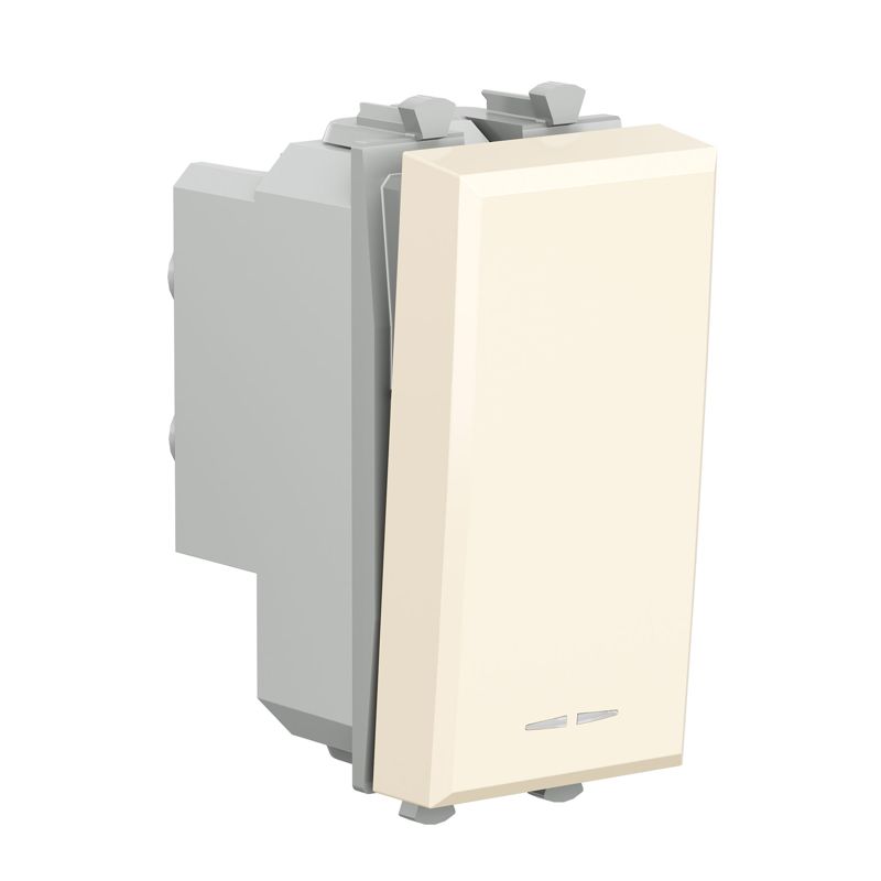  Выключатель модульный 1-кл. 2п 1мод. Avanti "Ванильная дымка" DKC 4405221 фото в каталоге от BTSprom.by