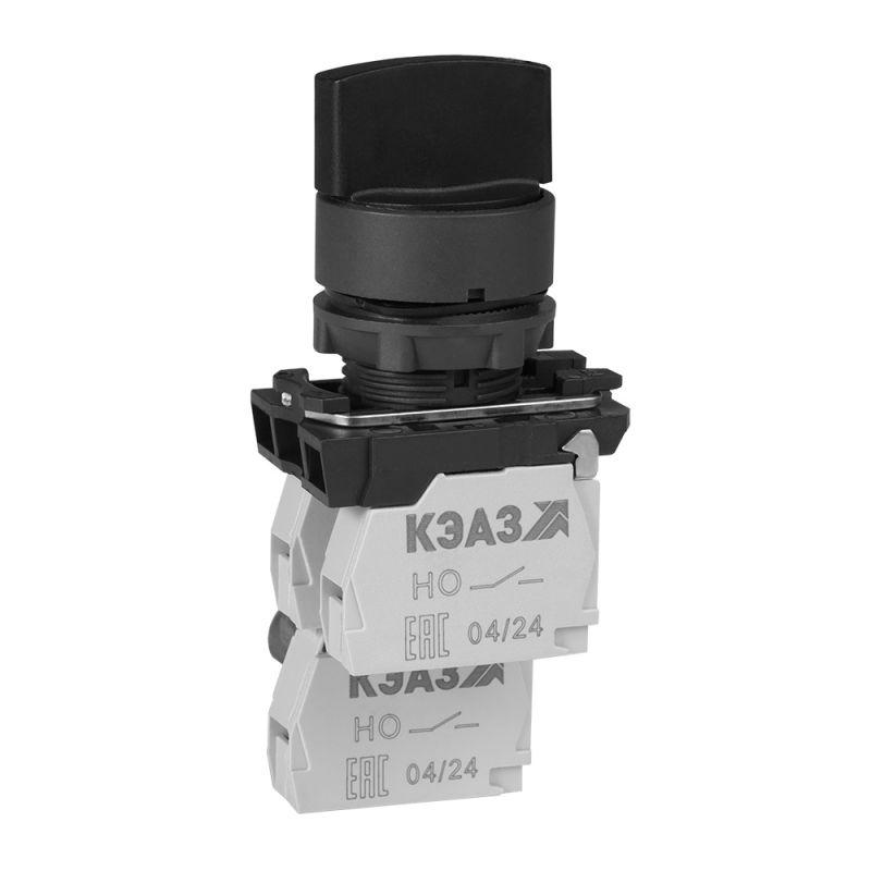переключатель кпе1610р черн. 1но+0нз ручка фикс. 2поз ip65 кэаз 332059 от BTSprom.by