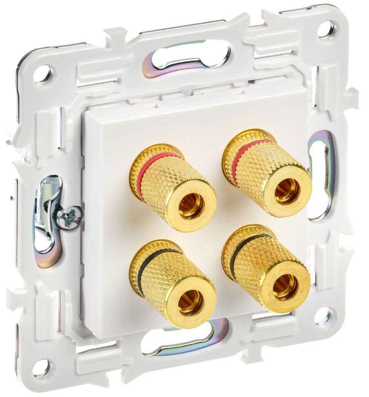 аудиорозетка 4-м skandy sk-a01w арктич. бел. iek sk-s40-k01 от BTSprom.by