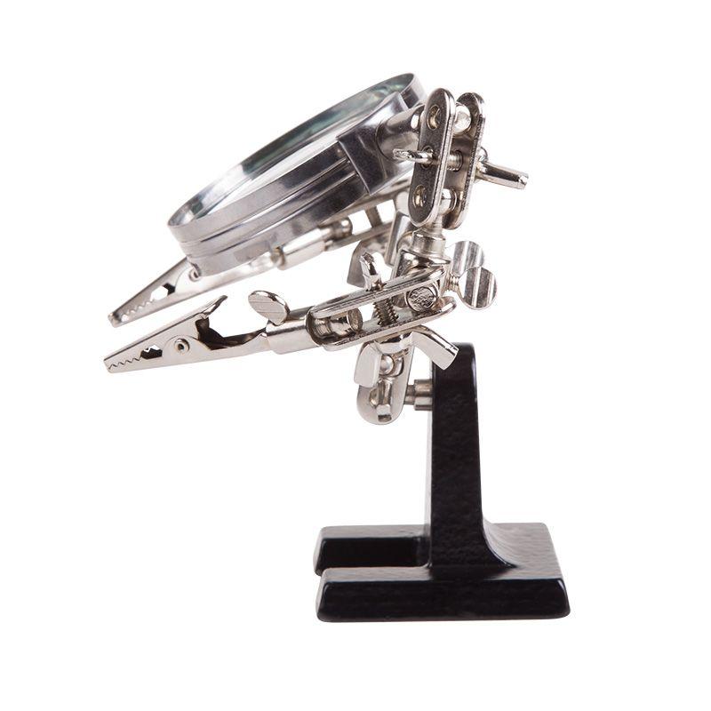  Держатель "третья рука" с лупой х3 (HT-390) (ZD-10D) Rexant 12-0251 фото в каталоге от BTSprom.by