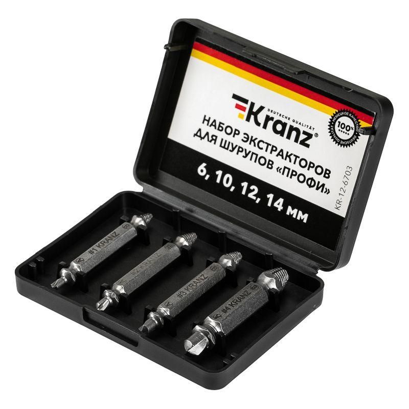 набор экстракторов для шурупов профи kranz kr-12-6703 от BTSprom.by