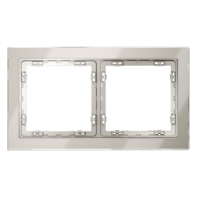 рамка 2-м s70 стеклян. кашемир voltum vls110203 от BTSprom.by