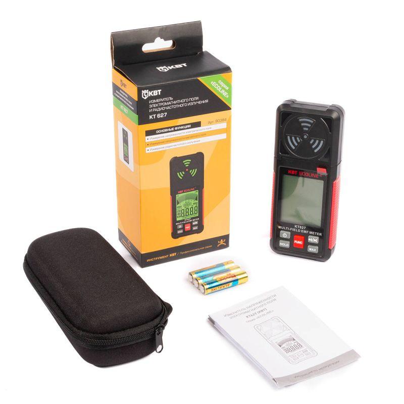  Измеритель электромагнитного поля и радиочастотного излучения КТ 627 ECOLINE КВТ 90384 фото в каталоге от BTSprom.by