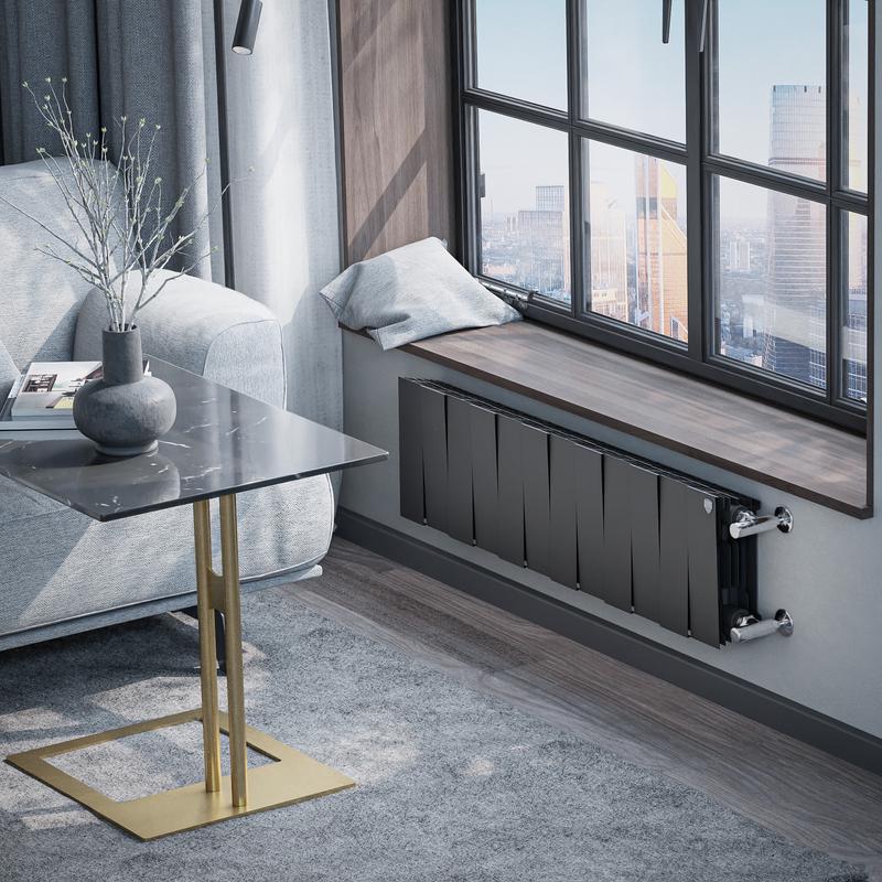  Радиатор PianoForte 200 12 секц. биметал. Noir Sable Royal Thermo НС-1346003 фото в каталоге от BTSprom.by