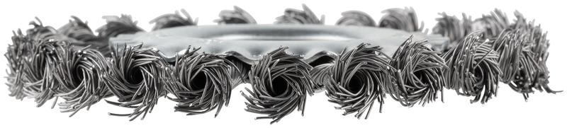  Корщетка-колесо d посадочный 22.2мм стальная витая проволока 125мм блистер КУРС 39078 фото в каталоге от BTSprom.by